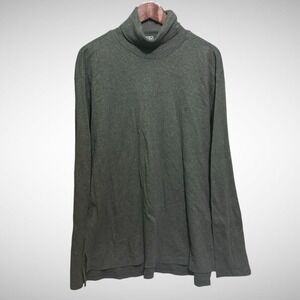 Vintage Polo Ralph Lauren Sweater Mens 2XL Solid Gray Turtle Neck Pre Owned